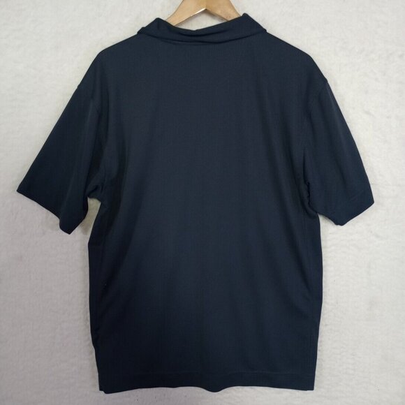 Cutter & Buck Shirt CB Drytech Moisture Wickening Size Large Mens Blue Polo Golf - Picture 10 of 11